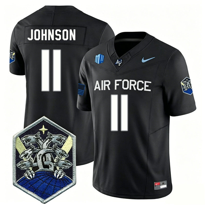 Air Force Falcons #11 Josh Johnson College Football Jerseys,Uniforms-Black